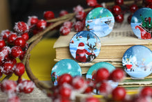 Lade das Bild in den Galerie-Viewer, Magnet Set - Christmas Night - Santa, Elfen, Rentiere - Adventskalender befüllen - Eigene Illustration
