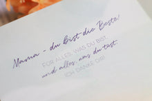 Lade das Bild in den Galerie-Viewer, Postkarte - Muttertag - Du bist die Beste - Deutsch und Englisch - Handgemalte Illustration
