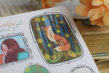 Lade das Bild in den Galerie-Viewer, Stickerbogen - Gallery Wall - Schöne Illustrationen im Rahmen - Bullet Journal - Eigene Illustrationen
