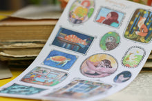Lade das Bild in den Galerie-Viewer, Stickerbogen - Gallery Wall - Schöne Illustrationen im Rahmen - Bullet Journal - Eigene Illustrationen
