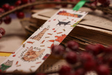 Lade das Bild in den Galerie-Viewer, B-Ware: Lesezeichen - Weihnachtskatzen - Weihnachten - Katzen - Wichteln Adventskalender befüllen - Eigene Aquarell Illustration
