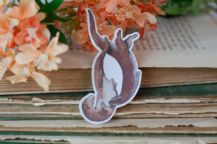 Vinyl Sticker - Otter - Handgemalte Illustration
