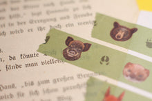 Lade das Bild in den Galerie-Viewer, Washi Tape - Waldgesichter - Waldtiere - Eigene Illustrationen
