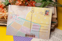 Lade das Bild in den Galerie-Viewer, Postkarte - Frau mit Hund lesend - Golden Retriever - Eigene Illustration - Handgemalt
