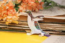 Lade das Bild in den Galerie-Viewer, Vinyl Sticker - Pinguin - Handgemalte Illustration - Glitzer Aufkleber
