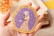 Lade das Bild in den Galerie-Viewer, Vinyl Sticker - dein eigener Lieblingsmensch - Ente mit Blume - Sei lieb zu dir - Geschenk - Affirmation - Spruch - Handgemalte Illustration
