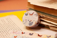 Lade das Bild in den Galerie-Viewer, Washi Tape - Bunte Hühner - Hühnerrassen - Ostern Dekoidee - Basteln für Ostern - Frühling - Eigene Illustrationen
