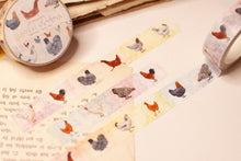 Lade das Bild in den Galerie-Viewer, Washi Tape - Bunte Hühner - Hühnerrassen - Ostern Dekoidee - Basteln für Ostern - Frühling - Eigene Illustrationen
