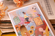 Lade das Bild in den Galerie-Viewer, Klappkarte - Reminder - Du bist genug - Eigene Illustration - Mit Umschlag
