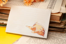 Lade das Bild in den Galerie-Viewer, Kleiner Notizblock - Roter Kater Take Care - Affirmation mit Katze - Blanko - A7 - 50 Seiten
