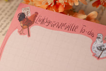 Lade das Bild in den Galerie-Viewer, Notizblock - Protestierende Hühner - A6 kariert 50 Seiten - Eigene Illustration - Linksgrünversifft - Kleinigkeit Adventskalender
