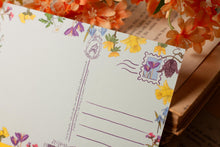 Lade das Bild in den Galerie-Viewer, Postkarte - Für dich soll es bunte Blumen regnen - Wildblumen - Frühblüher - Geburtstagskarte, Glückwünsche - Eigene Illustration
