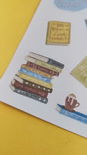 Laden und Abspielen von Videos im Galerie-Viewer, Stickerbogen - I&#39;d rather be reading - Bücher - Bullet Journal
