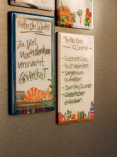 Lade das Bild in den Galerie-Viewer, Magnet - Immerwährender Notizzettel - kleines Whiteboard mit Blaumeise
