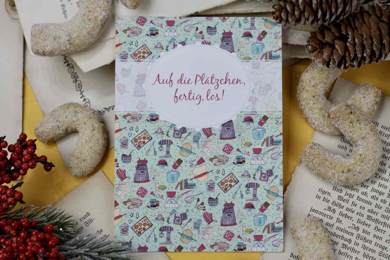 Postkarte - Auf die Plätzchen, fertig, los!