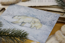 Lade das Bild in den Galerie-Viewer, Postkarte - Eisbären
