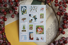 Lade das Bild in den Galerie-Viewer, Postkarte - Weihnachtliche Briefmarken
