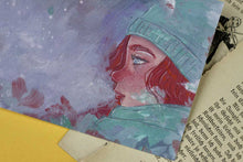 Lade das Bild in den Galerie-Viewer, Postkarte - Frau im Winter
